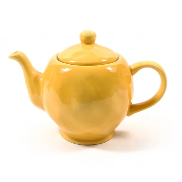 Porcelanski čajnik ŽUTI 