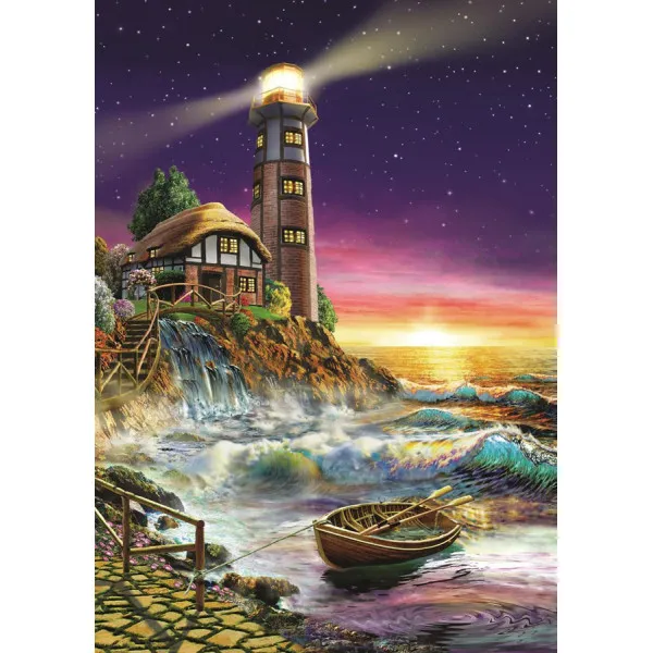 Puzzle SUNSET BY THE LIGHTHOUSE - 500kom 