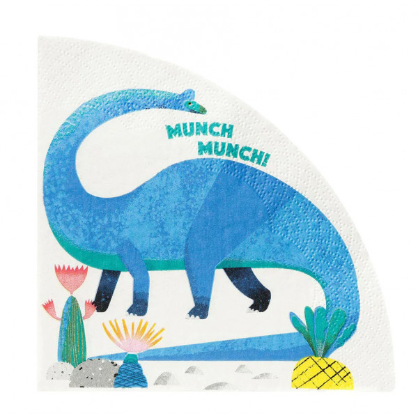 Salvete PARTY DINOSAUR BRONTO 16 kom 