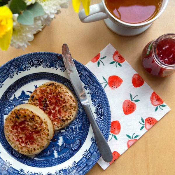 Salvete STRAWBERRY FIELDS 33x33cm, 20 kom 