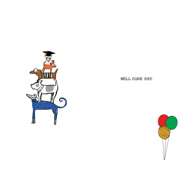 Čestitka za diplomiranje PILE OF DOGS 