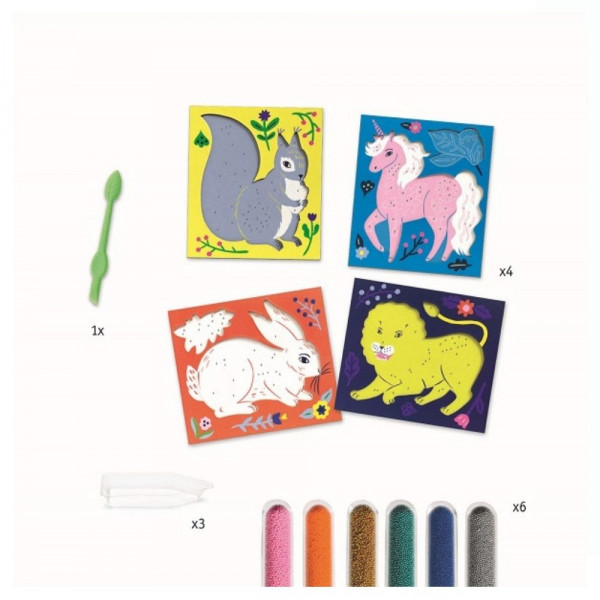 Čarobna bojanka ARTISTIC BEADS Flowers and Fur 