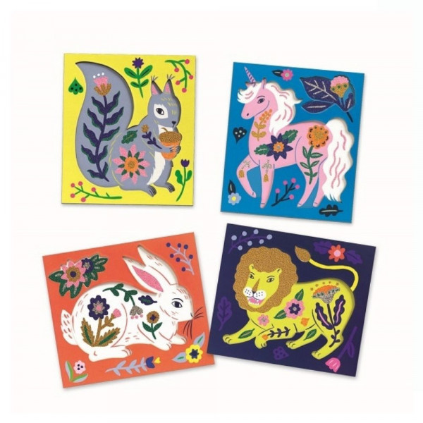 Čarobna bojanka ARTISTIC BEADS Flowers and Fur 