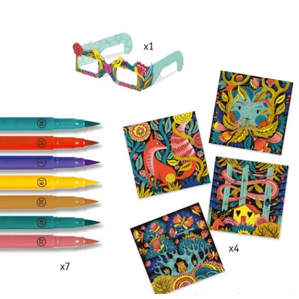 Čarobna bojanka FANTASY FOREST 