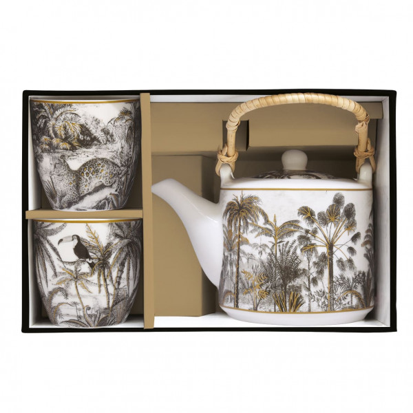 Čajnik sa dve šolje RETRO JUNGLE 