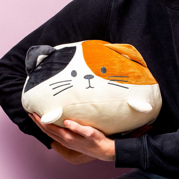 CUSHION KITTY CALICO MULTICOLOR POLYESTER 