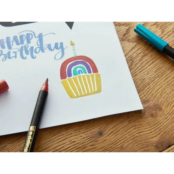 Flomasteri EDDING, E-1340 1-3 MM SET 1/6 METALIK 