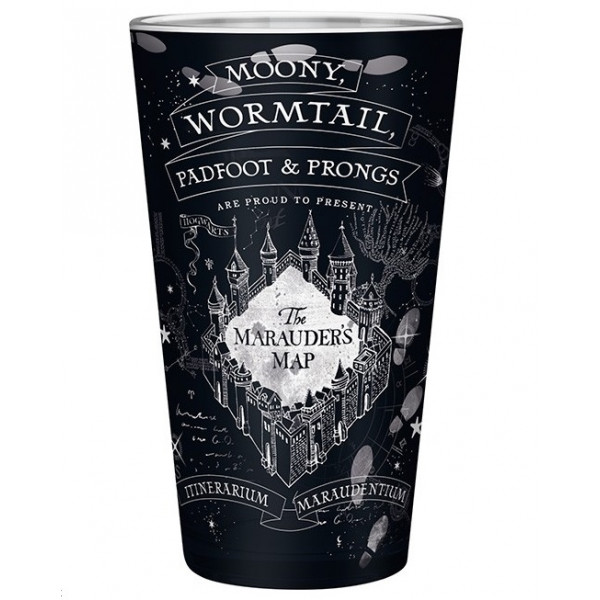 HARRY POTTER velika staklena čaša BANDITOVA MAPA 