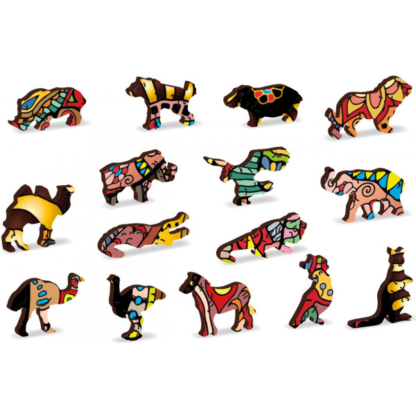 Drvene puzzle MAGIČNI SLON (M) 