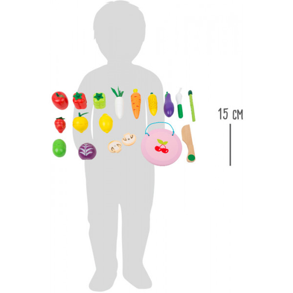 Drvena igračka SET VOĆA I POVRĆA KOJI SE SEKU 