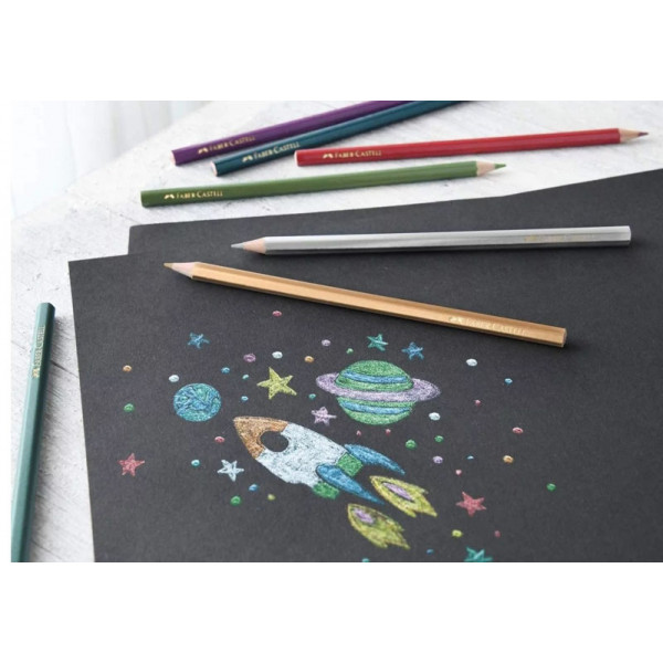 FABER CASTELL metalik drvene boje 1/10 