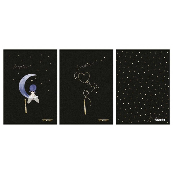 BLACK GOLD SVESKA A4 54L linija margina 