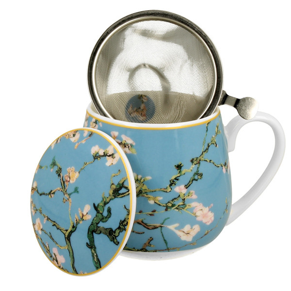 Velika šolja za čaj sa infuzerom ALMOND BLOSSOM - VAN GOGH 