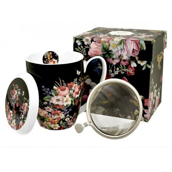 Šolja za čaj sa infuzerom FLOWERS 