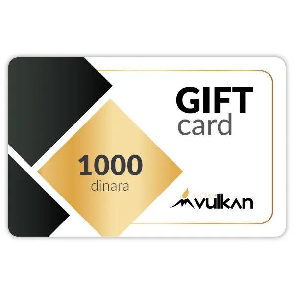 GIFT KARTICA / VAUČER zlatni kvadrat 1000 