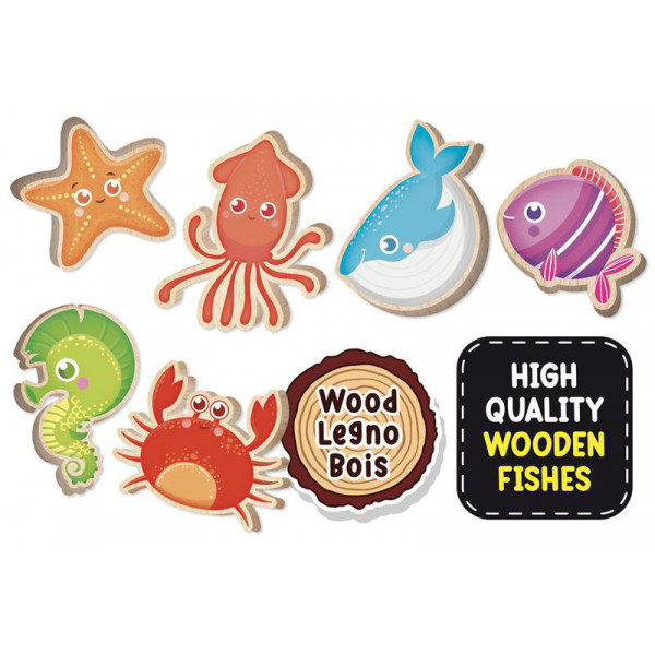 MONTESORI edukativna igračka DRVENE OKRUGLE PUZZLE 