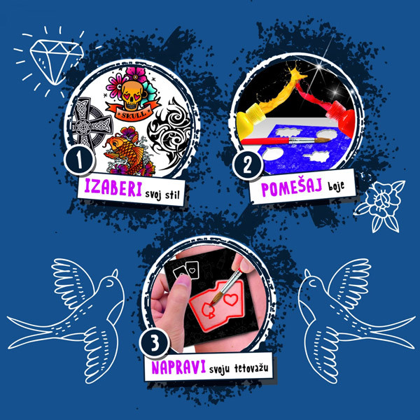 Edukativni set RADIONICA ZA TETOVAŽE - LISCIANI 