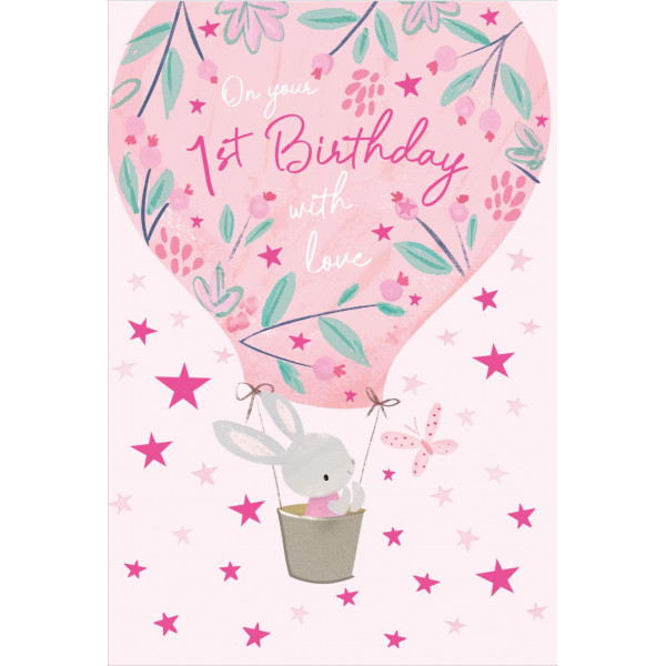Rođendanska čestitka za PRVI ROĐENDAN - PINK 