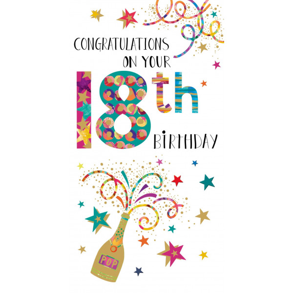 Rođendanska čestitka za punoletstvo - 18 PARTY TIME 