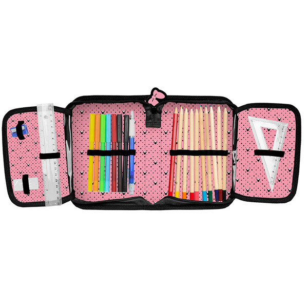 Pernica puna MINI MAUS - CRNO - ROZE 