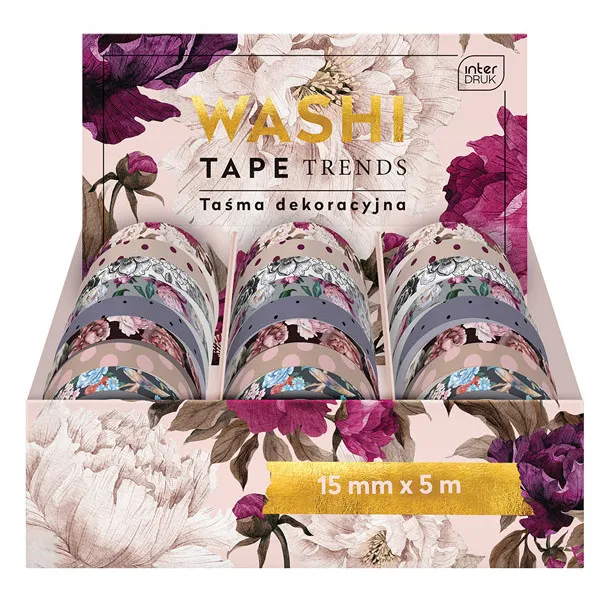 Dekorativni selotejp TRENDS 5M (više vrsta) 