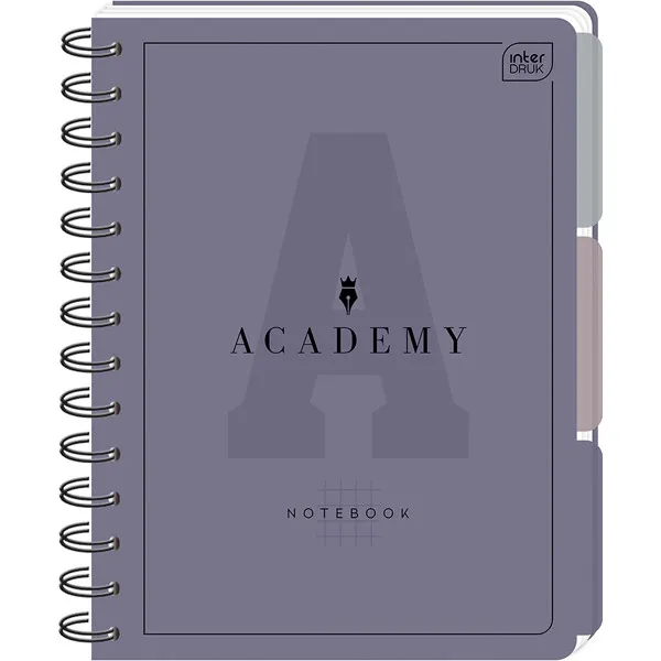 Sveska A5 kvadratići DIVIDERS ACADEMY - DVA MOTIVA 