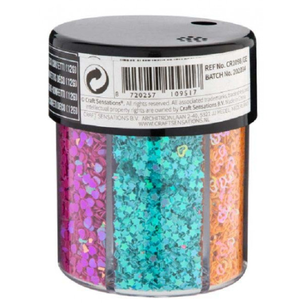 Kreativni set pahuljice i konfete GLITTER 