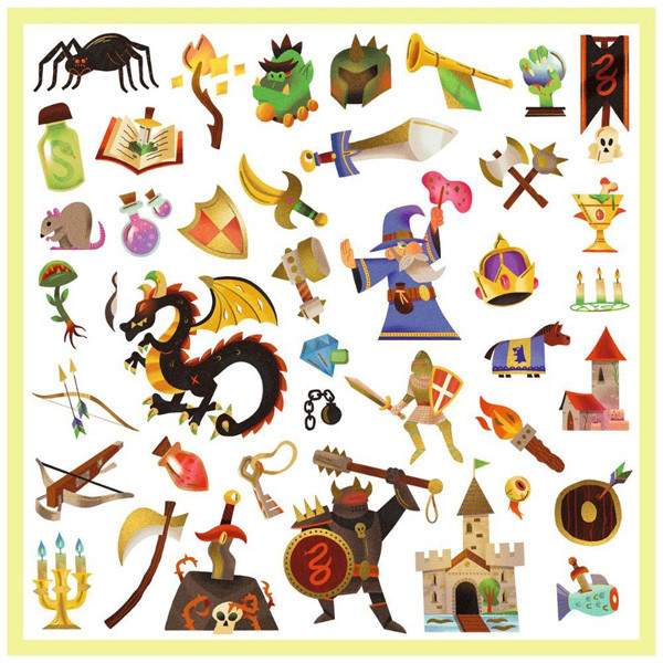 Stikeri MITSKA STVORENJA - 160 kom 