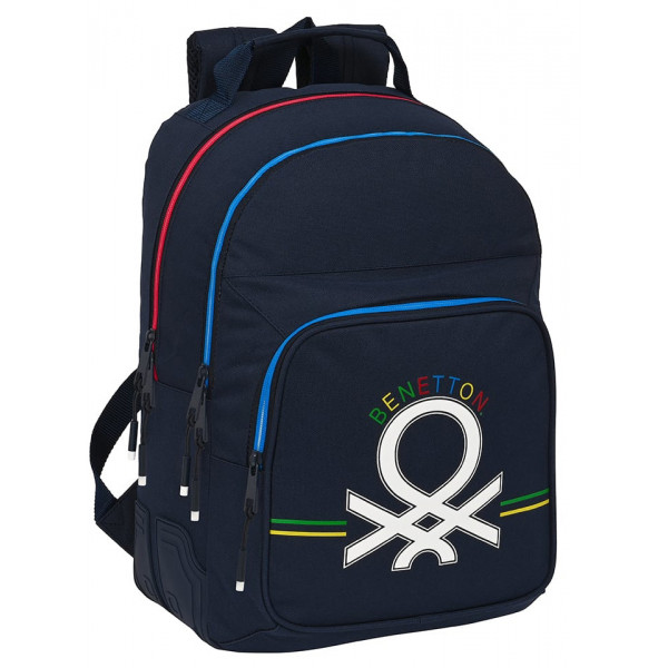 Ranac školski sa dve pregrade BENETTON - SIXTIES 