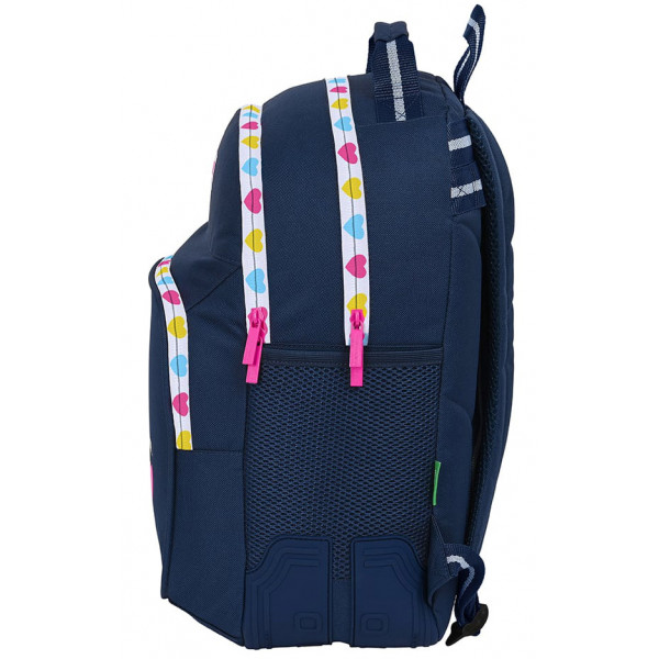 Ranac školski sa dve pregrade BENETTON - LOVE 