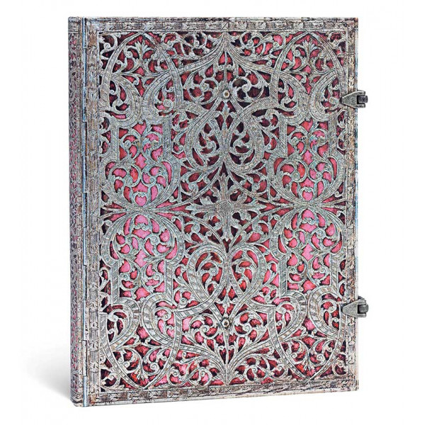 Notes 18x23cm SILVER FILIGREE BLUSH PINK ULTRA LIN 