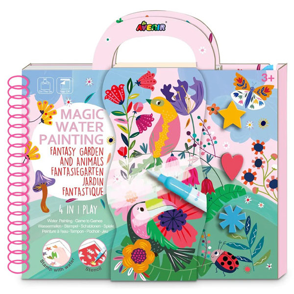Kreativni set - magična vodena bojanka BAŠTA SA ŽIVOTINJAMA 