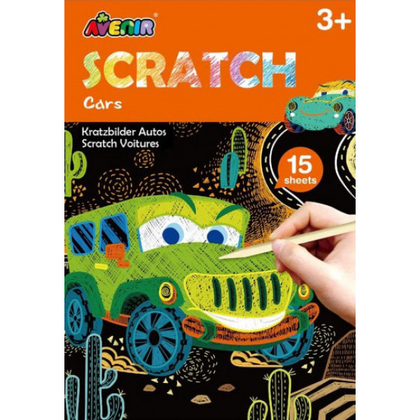 Kreativni set MINI SCRATCH BOOK - AUTOMOBILI 