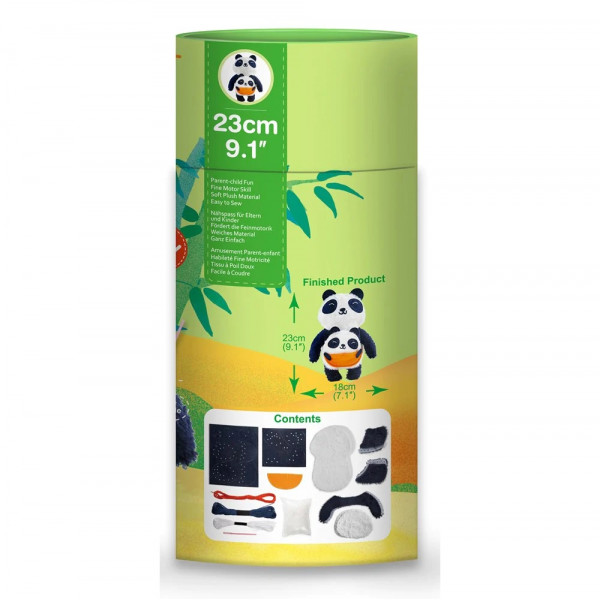 Kreativni set - šivenje MOM AND BABY PANDA 