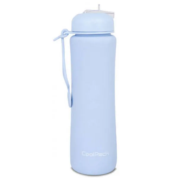 Silikonska flašica za vodu PASTEL BLUE 600 ML 