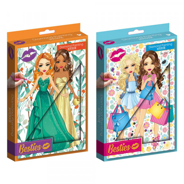 Slikanje cirkonima DIAMOND PAINTING 15x20 cm (dva motiva) 