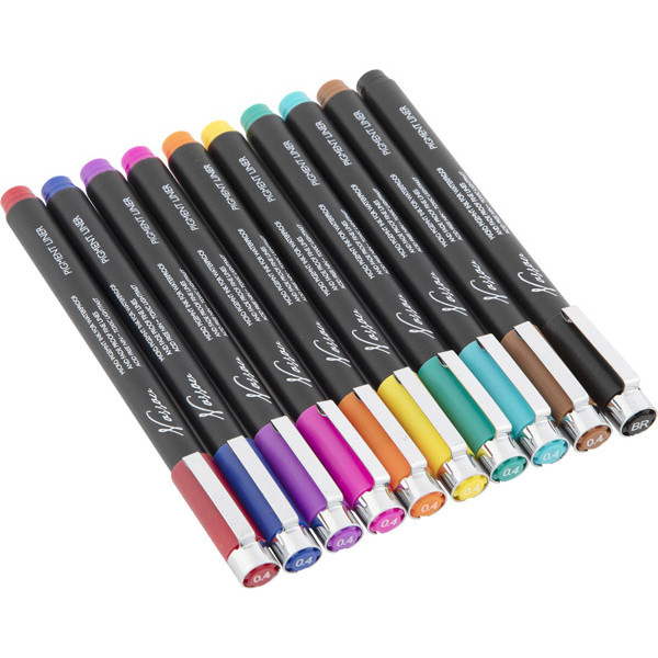 Set 10 markera za crtanje u boji FINELINERS 0,4mm 