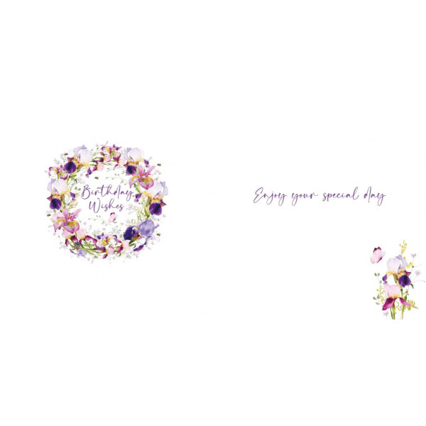 Rođendanska čestitka IRIS WREATH 