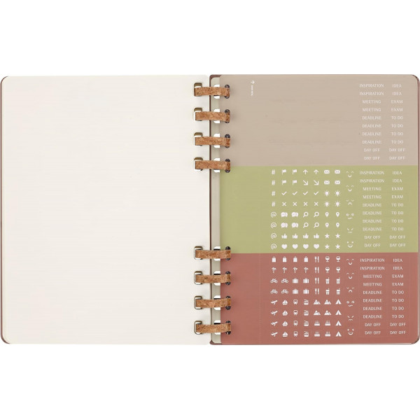 Planer XL MOLESKINE 2024 Crush Almond (tvrde korice) 
