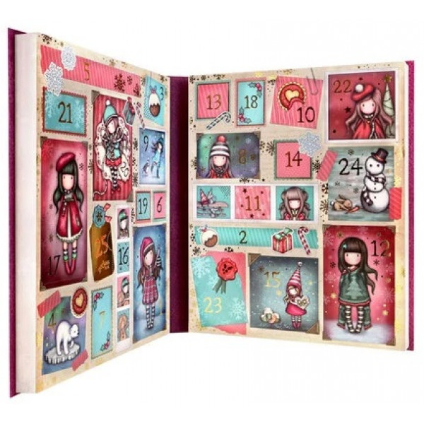Poklon set GORJUSS ADVENT KALENDAR - MERRY AND BRIGHT 