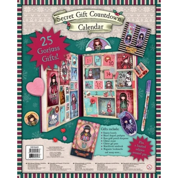 Poklon set GORJUSS ADVENT KALENDAR - MERRY AND BRIGHT 