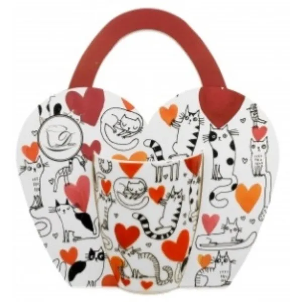 ŠOLJA 350ml CATS HEARTS 