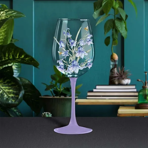 Čaša za vino BEE-TANICAL BLUEBELLS 
