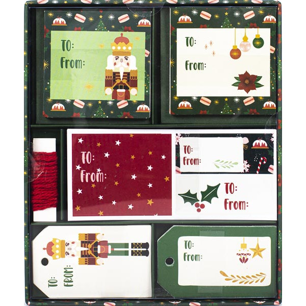 Novogodišnji set poklon čestitki ZELENI 