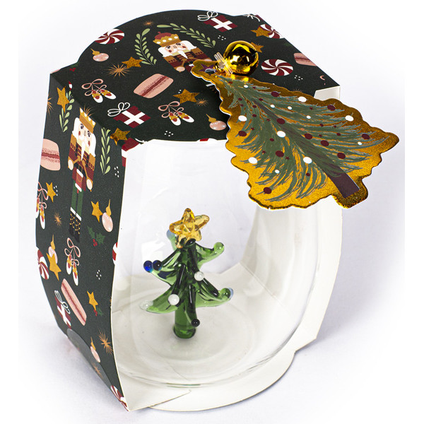 Novogodišnja čaša SA 3D JELKOM 