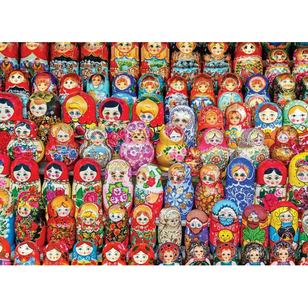 Puzzle 1000kom RUSSIAN MATRYOSHKA DOLLS 