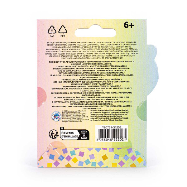 Set od 50 stikera za lice i telo SO CUTE 