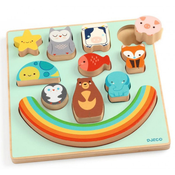 Puzzle za decu PUZZ & BOOM RAINBOW 