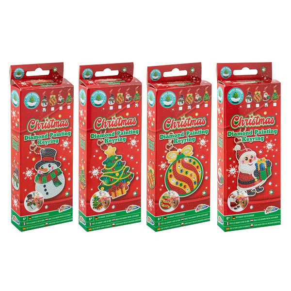 Kreativni set NOVOGODIŠNJI PRIVEZAK ZA KLJUČ - Slikanje cirkonima 