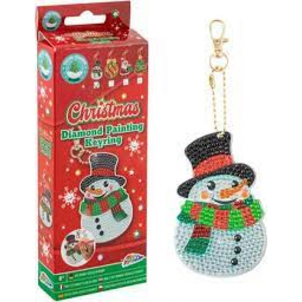 Kreativni set NOVOGODIŠNJI PRIVEZAK ZA KLJUČ - Slikanje cirkonima 